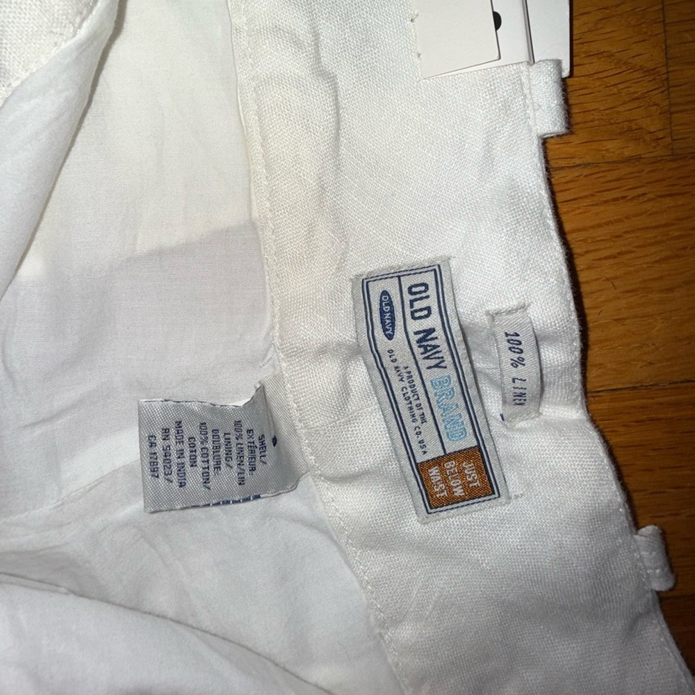 Old Navy White Linen Trousers - Picture 4 of 6